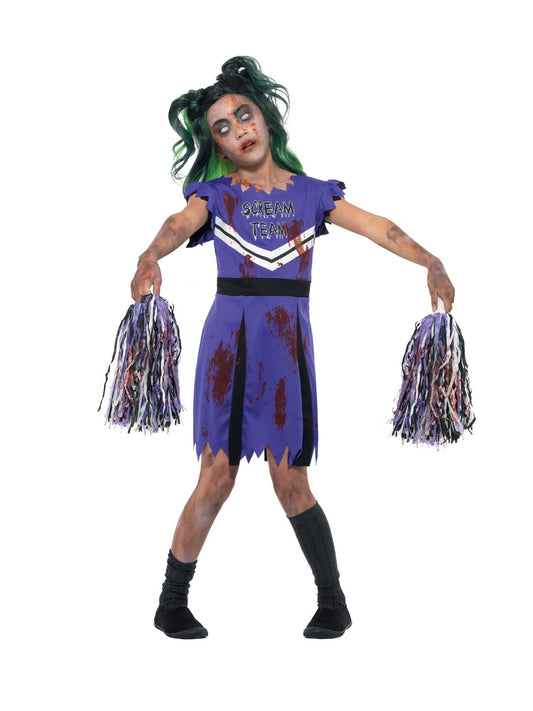 Dark Cheerleader Child Girl's Costume 1