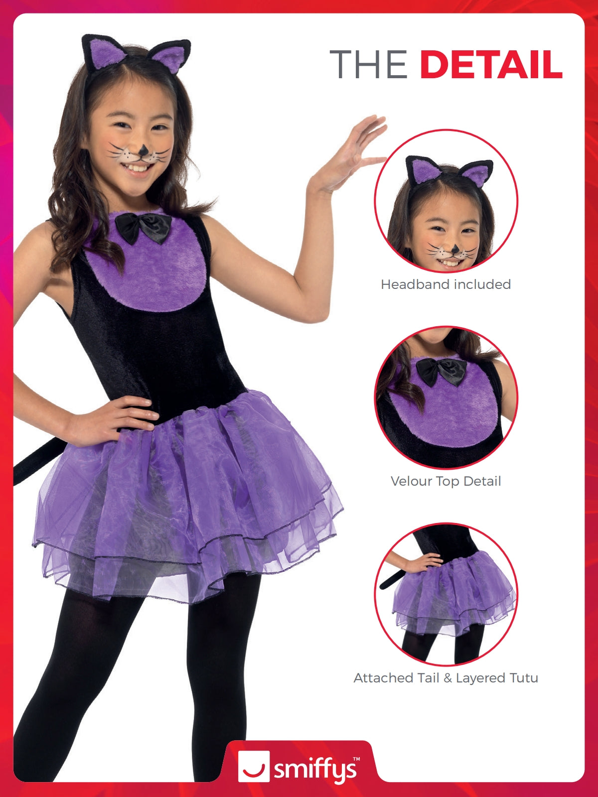 Girls Cat Tutu Dress 3