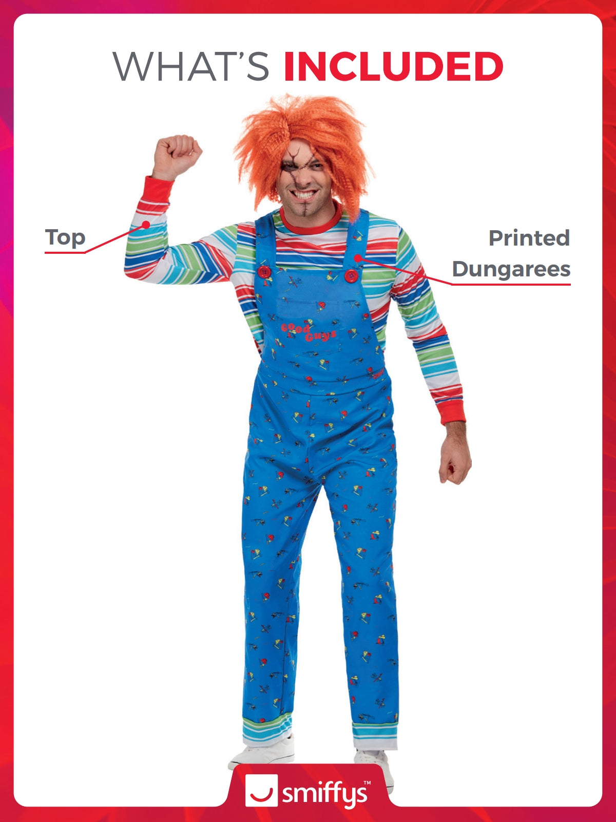 Adult Mens Chucky Costume 2