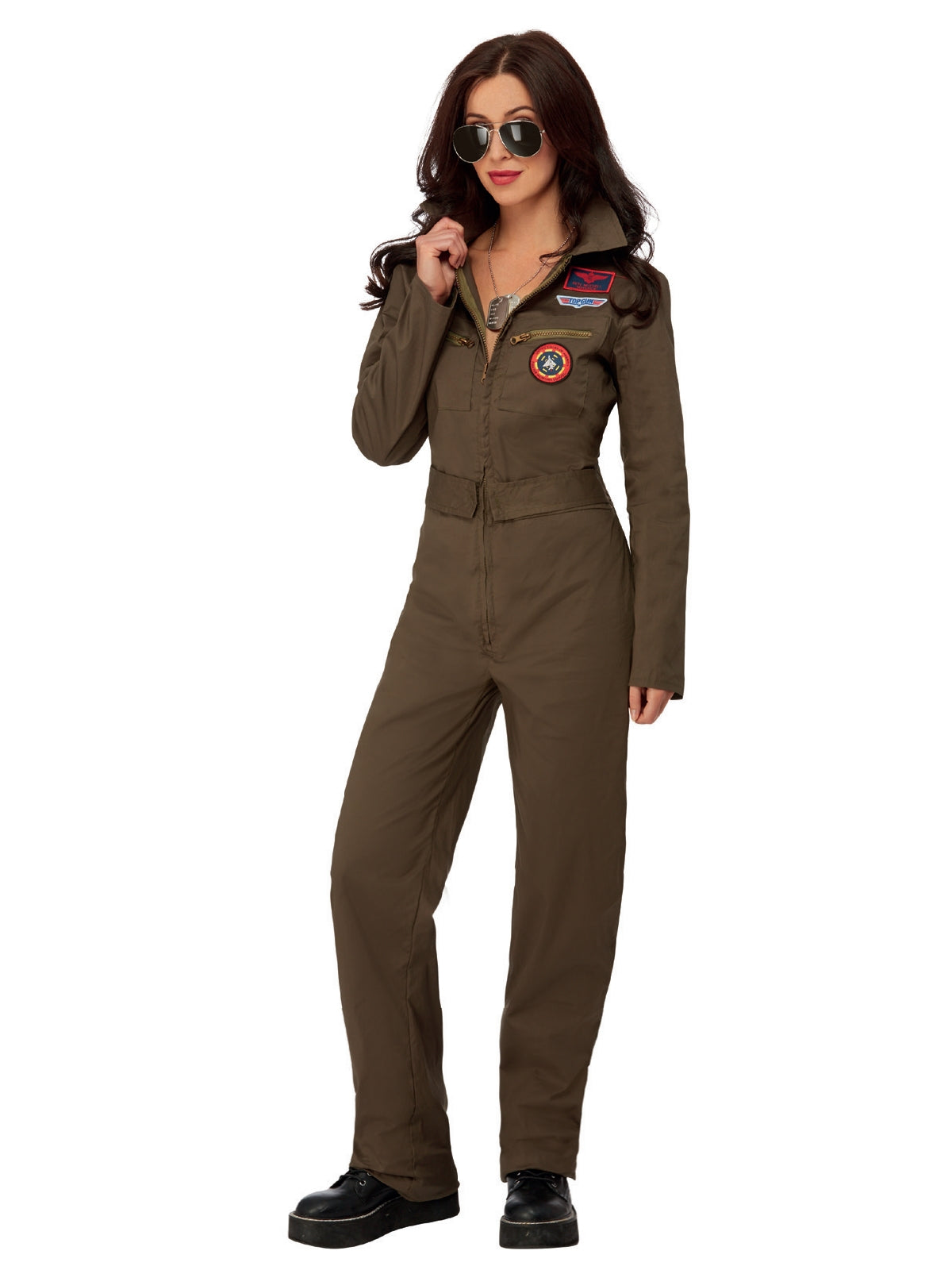 Top Gun Ladies Costume with Jumpsuit 1