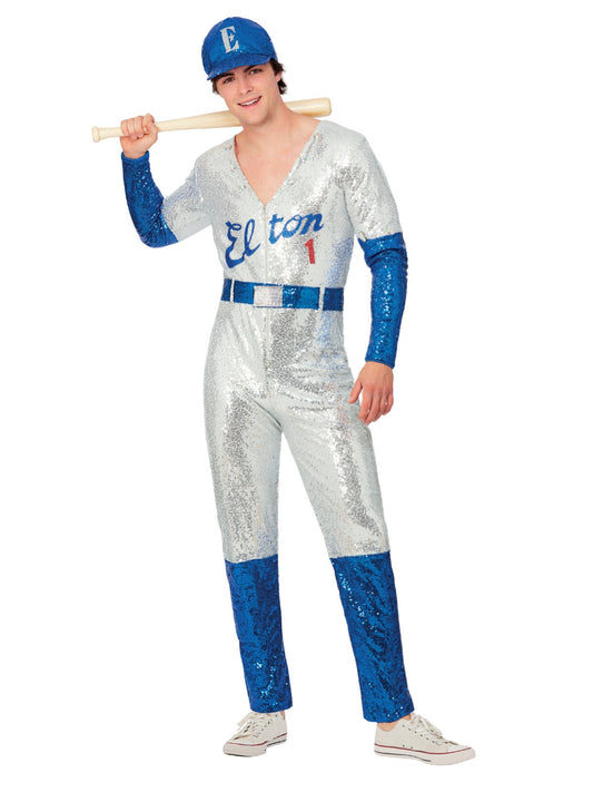 Elton John Deluxe Sequin Baseball Costume 1
