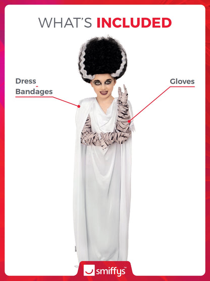 Universal Monsters Bride of Frankenstein Costume, Kids 2