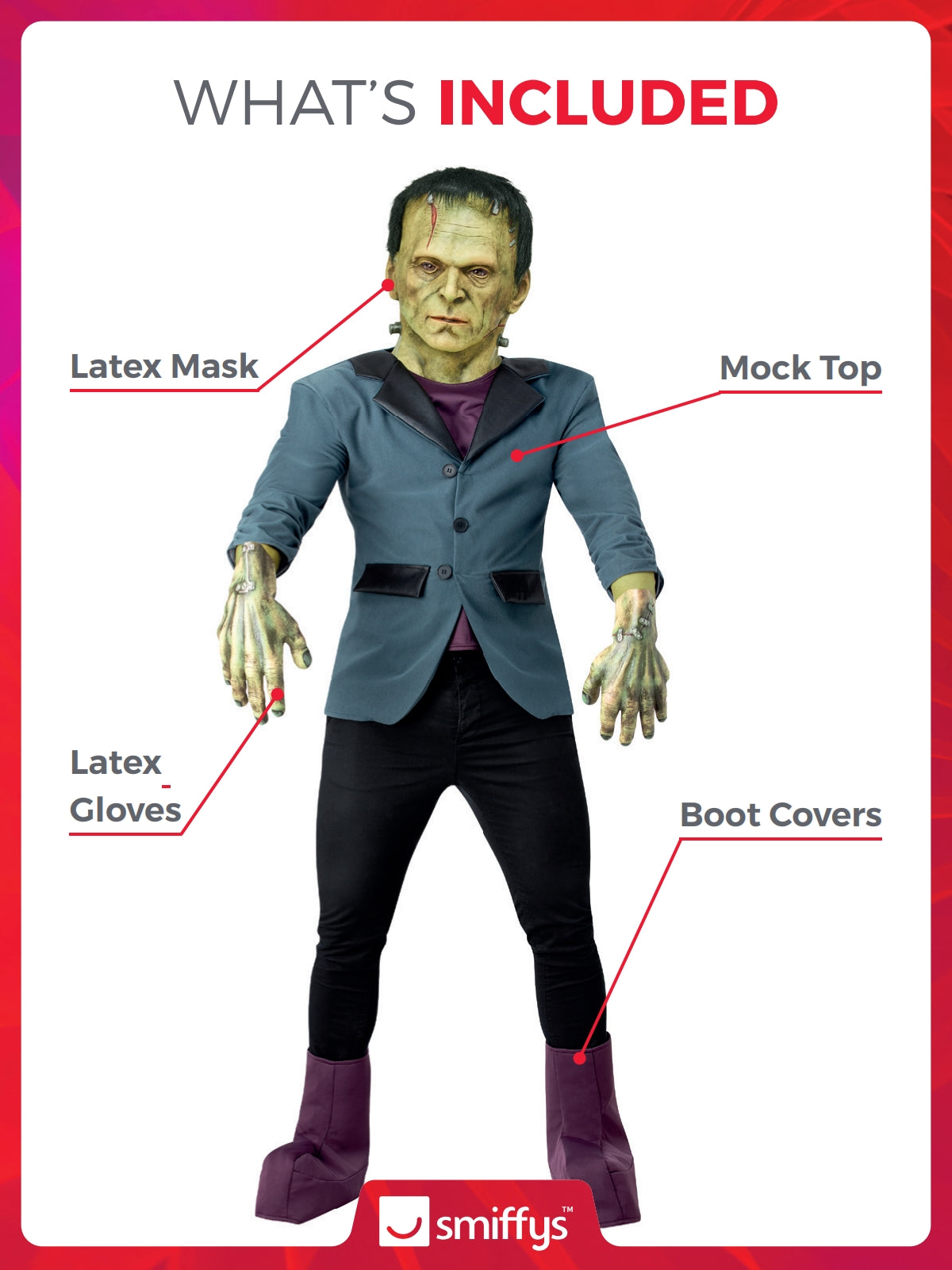 Universal Monsters Frankenstein Costume, Mens 2