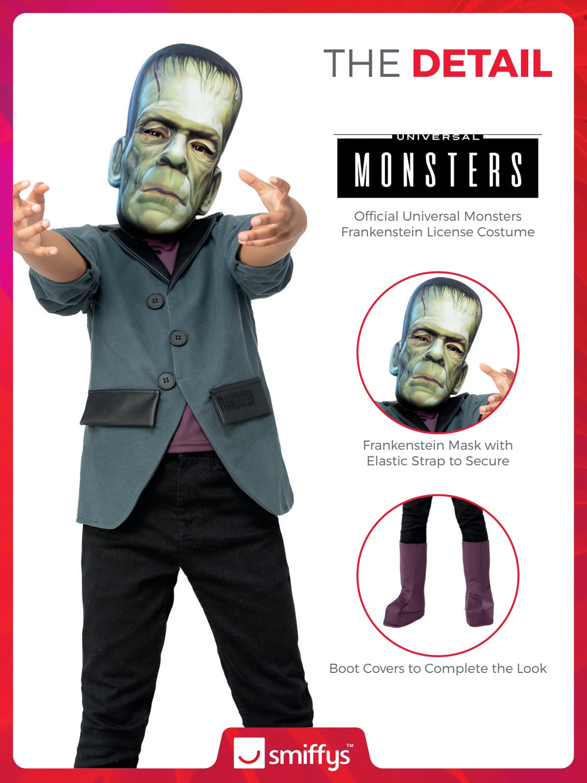 Universal Monsters Frankenstein Costume Kids 3