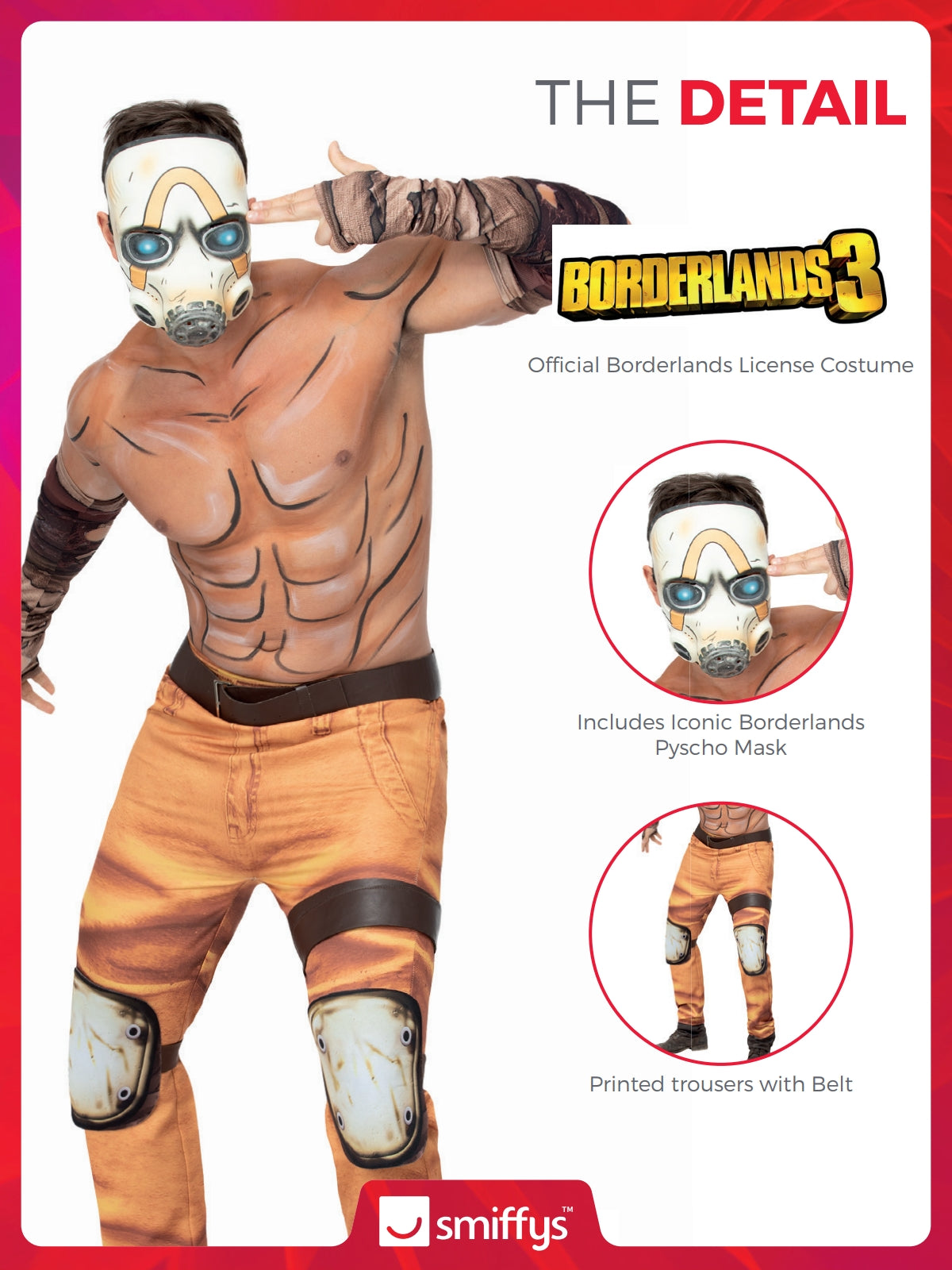 Mens Borderlands Psycho Costume 3