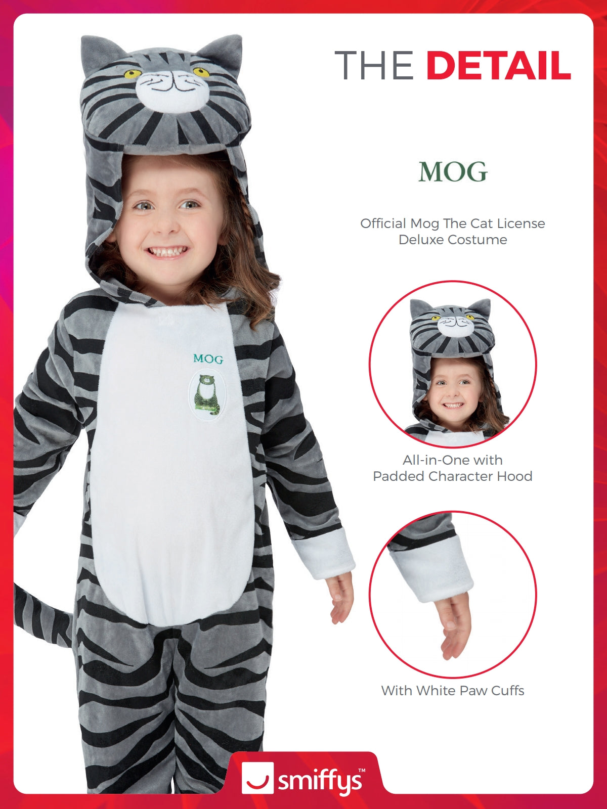 Mog The Cat Costume, Grey 3