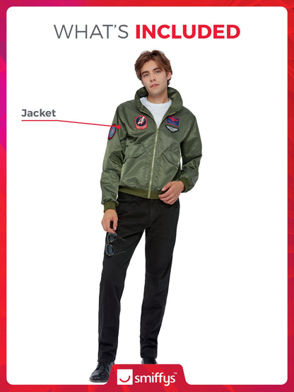 Top Gun Maverick Bomber Jacket, Green 2