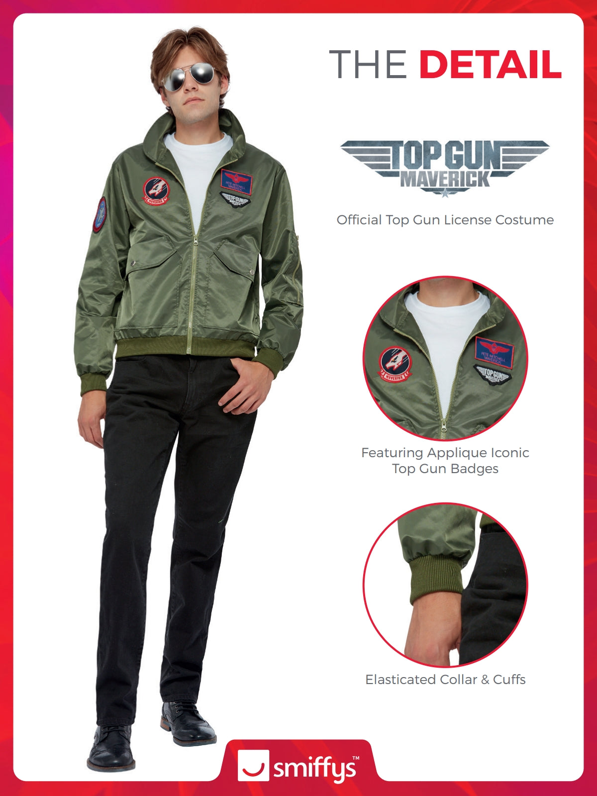 Top Gun Maverick Bomber Jacket, Green 3