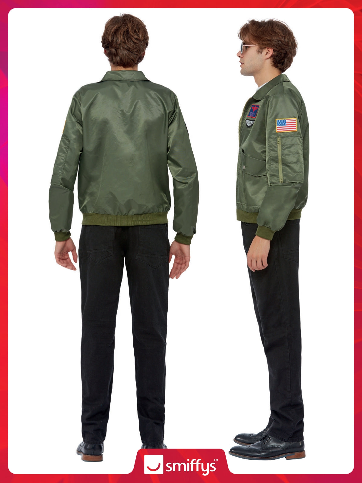 Top Gun Maverick Bomber Jacket, Green 4