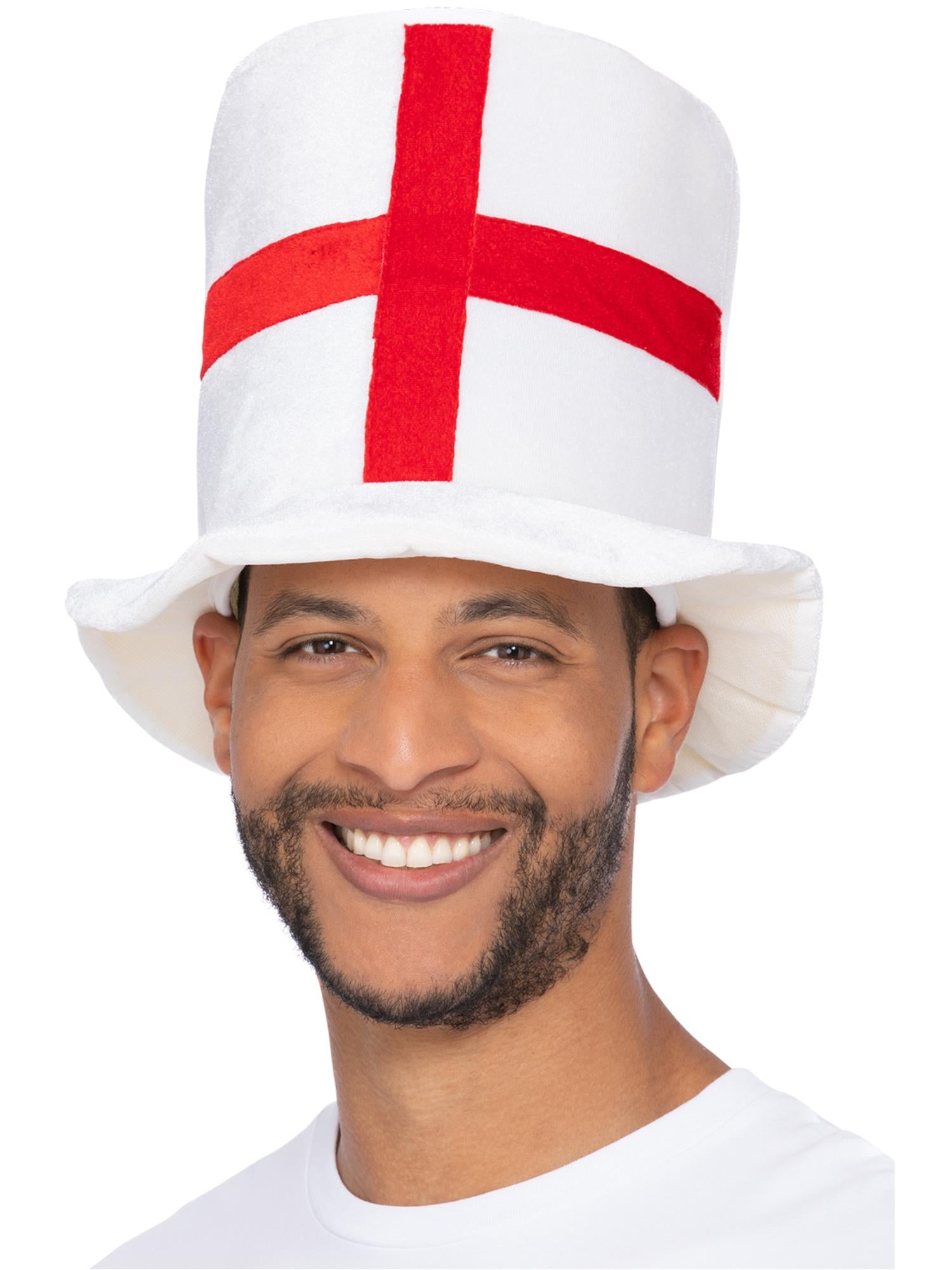 Deluxe England Flag Top Hat Smiffys