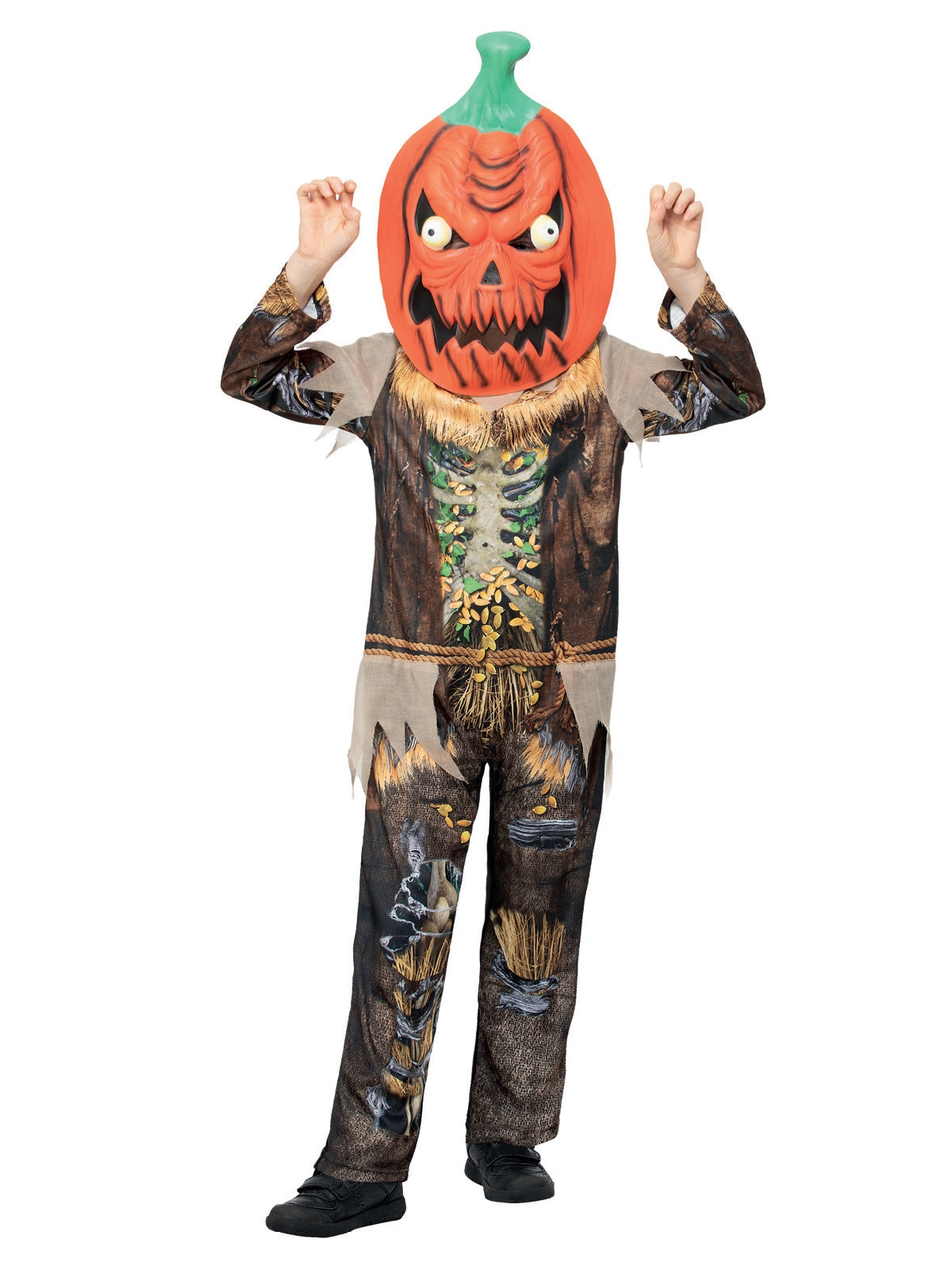 Pumpkin Scarecrow Reaper Costume 1