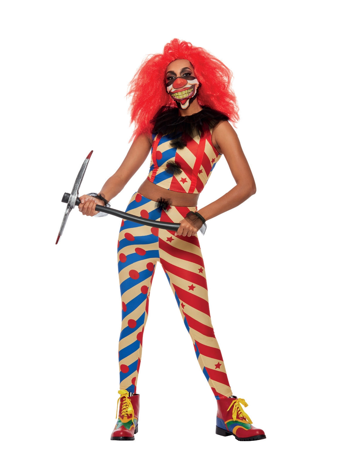 Creepy Clown Costume, Womens 1