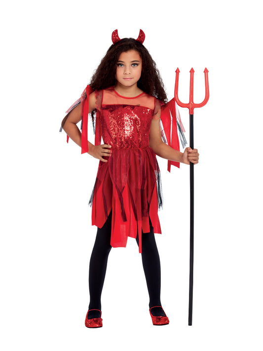 Girls Punk Devil Costume 1