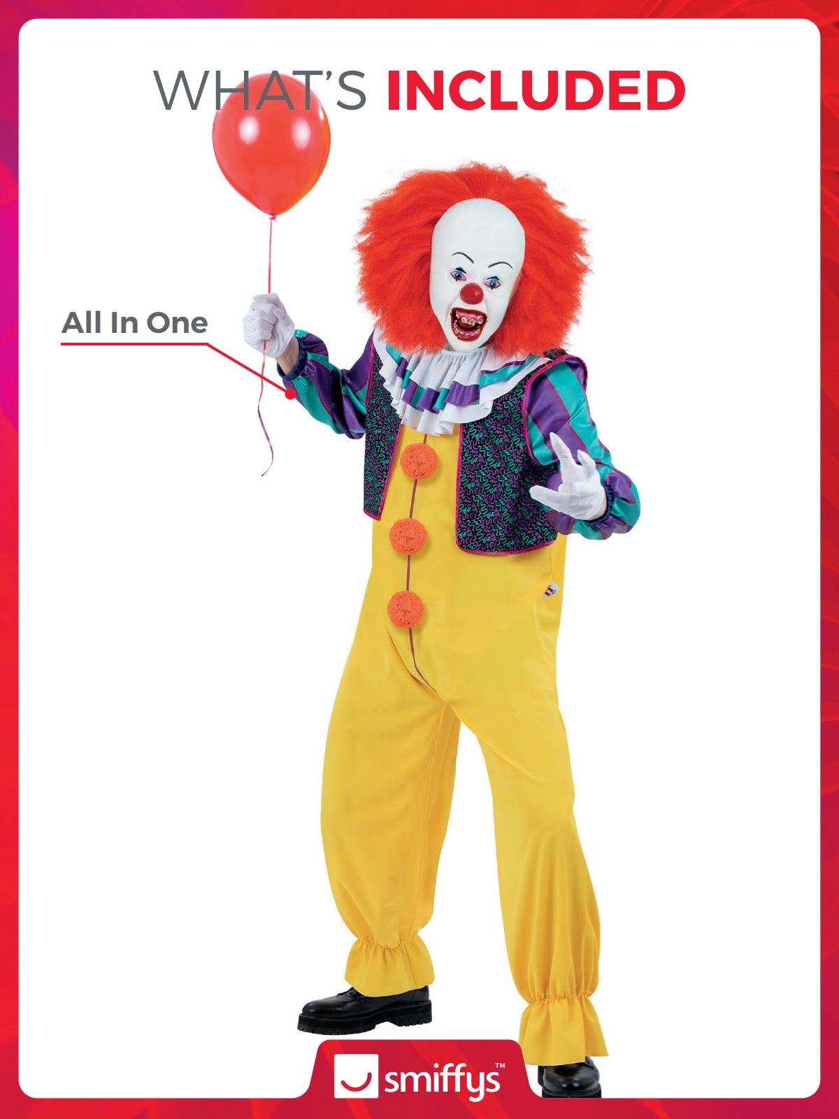 IT Classic 1990, Pennywise Costume 2