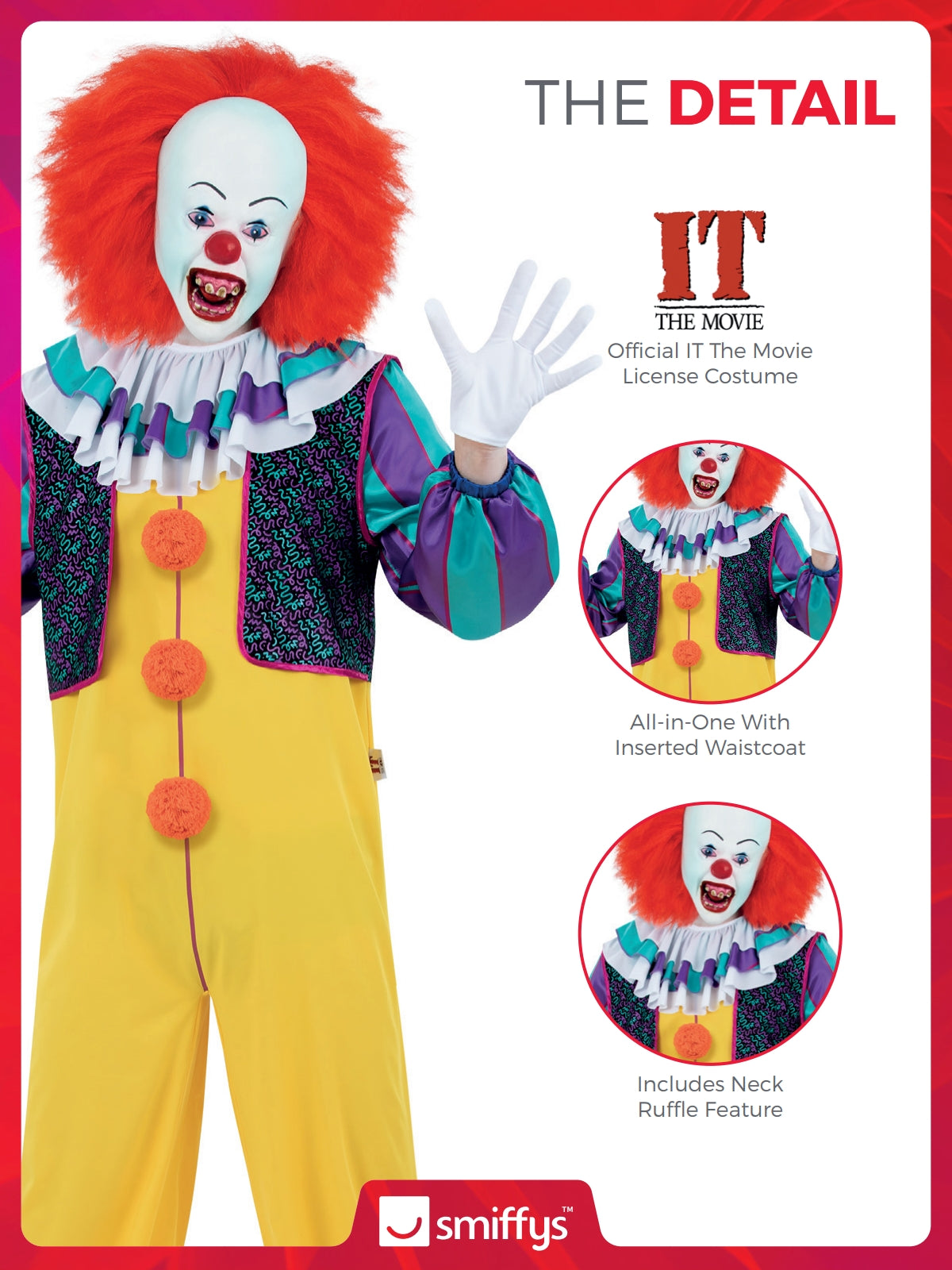 IT Classic 1990, Pennywise Costume 3