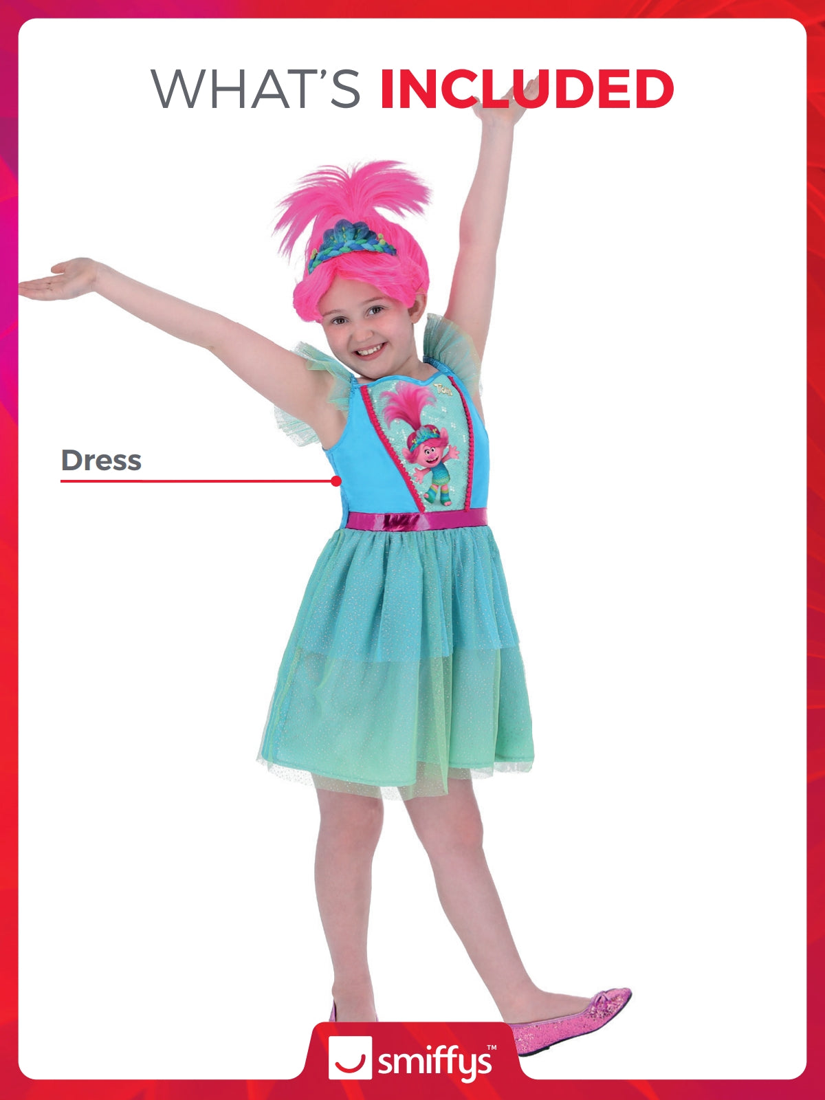 Trolls Band Together Poppy Costume 2