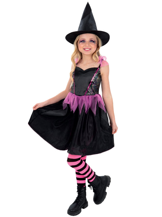 Rainbow Web Witch Costume 1