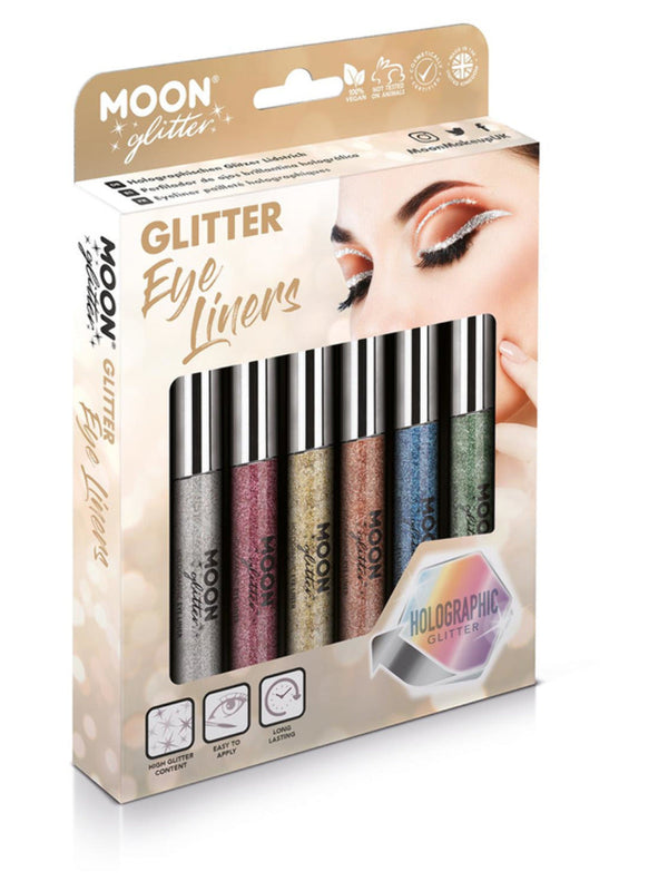 Moon Glitter Holographic Glitter Eye Liner, Assort