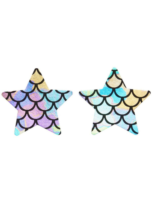 Fever Iridescent Mermaid Star Nipple Pasties