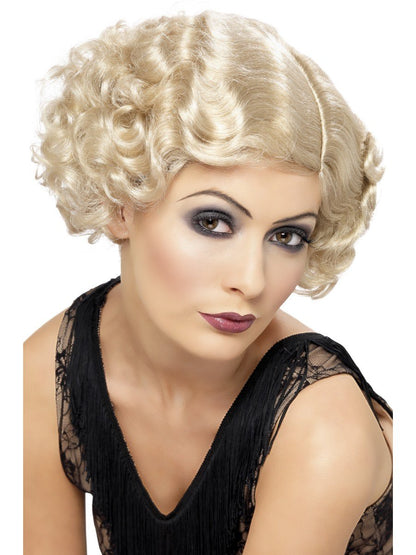 20s Flirty Flapper Wig, Short, Blonde Alternative View 1.jpg