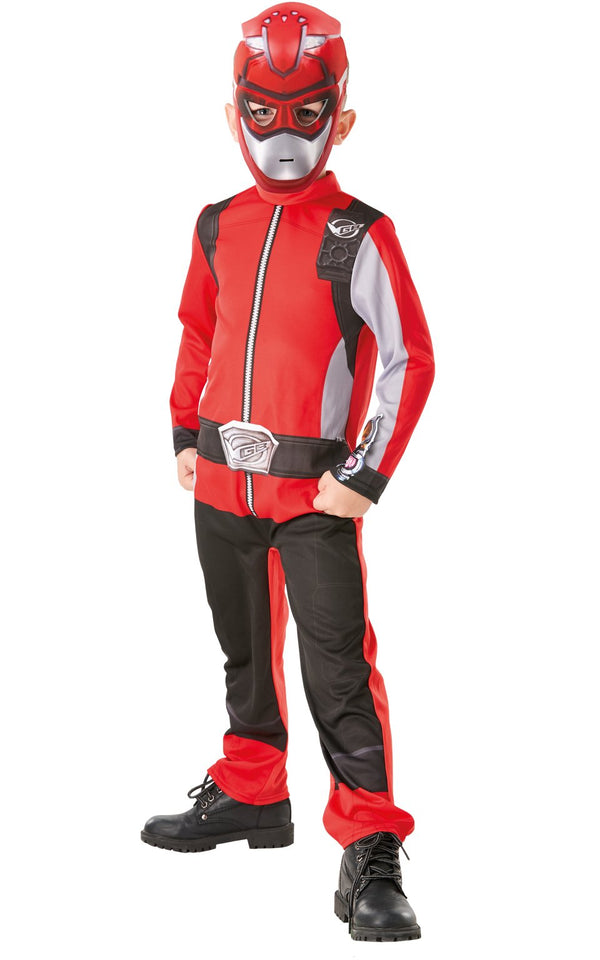 Kids Power Rangers Red Beast Morpher Costume