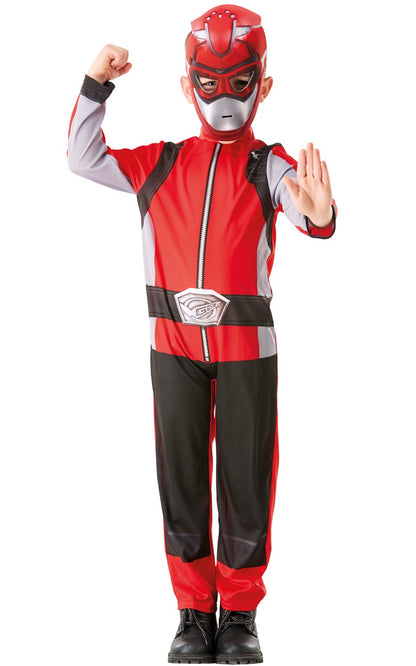 Kids Power Rangers Red Beast Morpher Costume