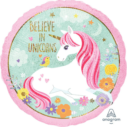 Magical Unicorn Holographic Balloon - 18" Foil