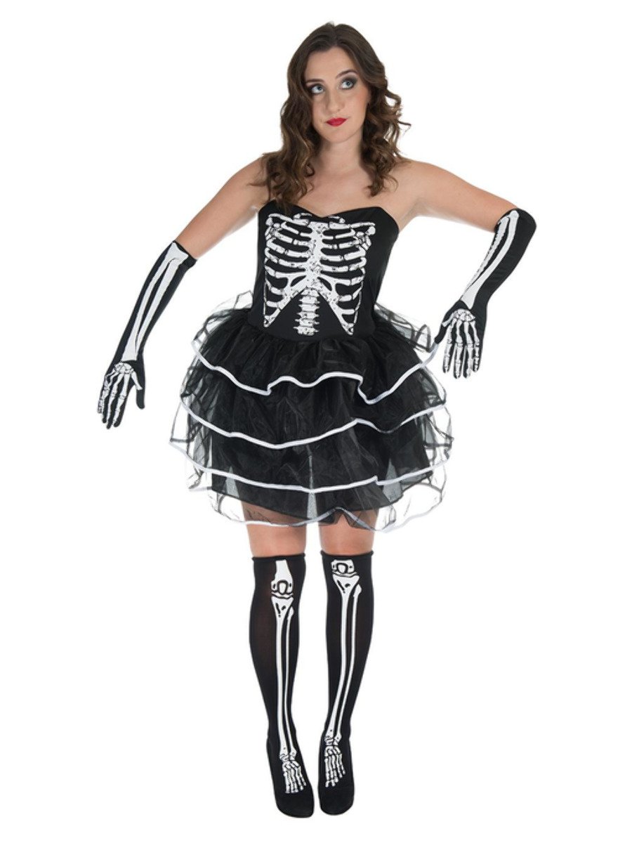 Ladies Skeleton Dress | Smiffys