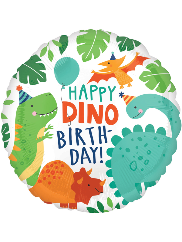 Dinosaur Happy Birthday Balloon - 18" Foil