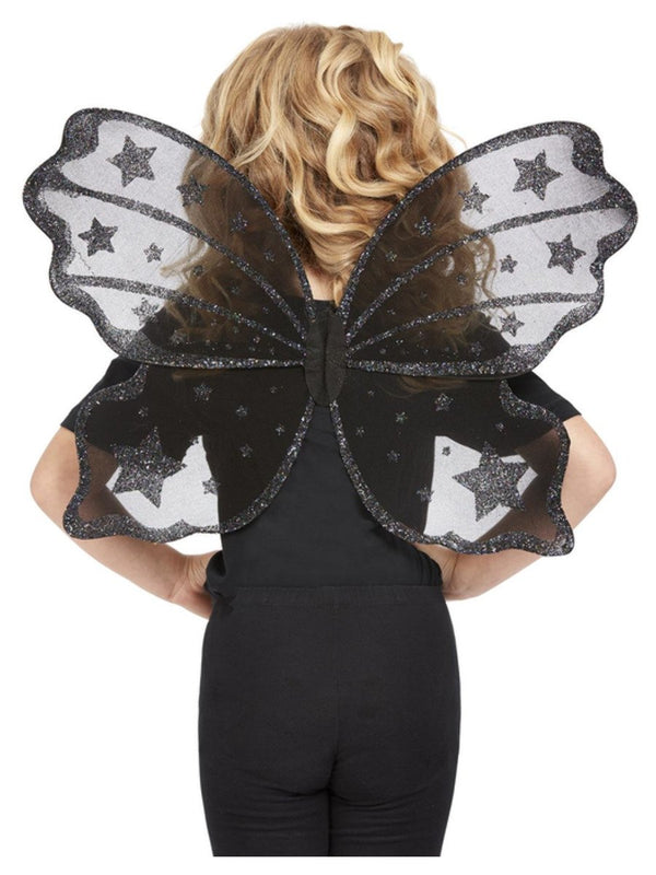 Dark Botanicals Butterfly Wings, Black