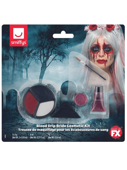 Blood Drip Bride Cosmetic Kit, Aqua