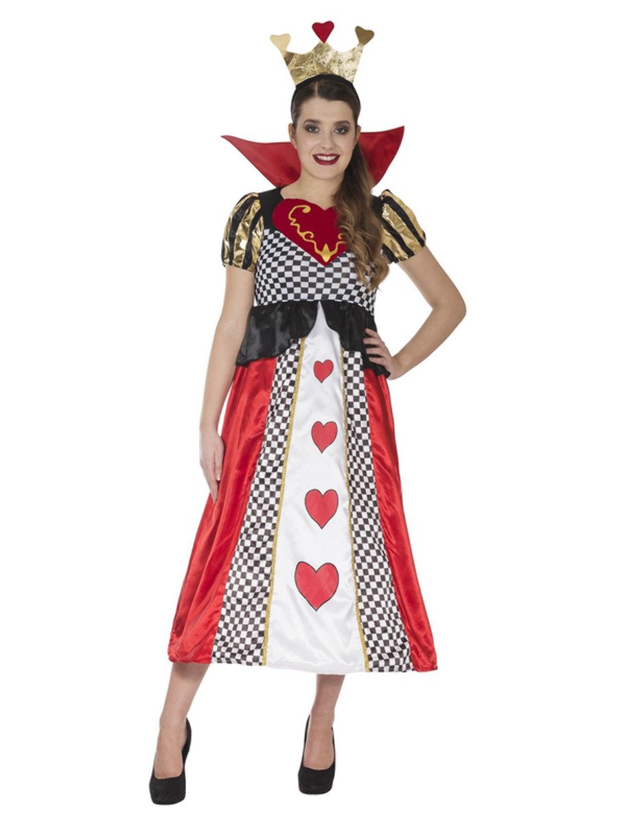 Long Adults Queen of Red Hearts Costume | Smiffys