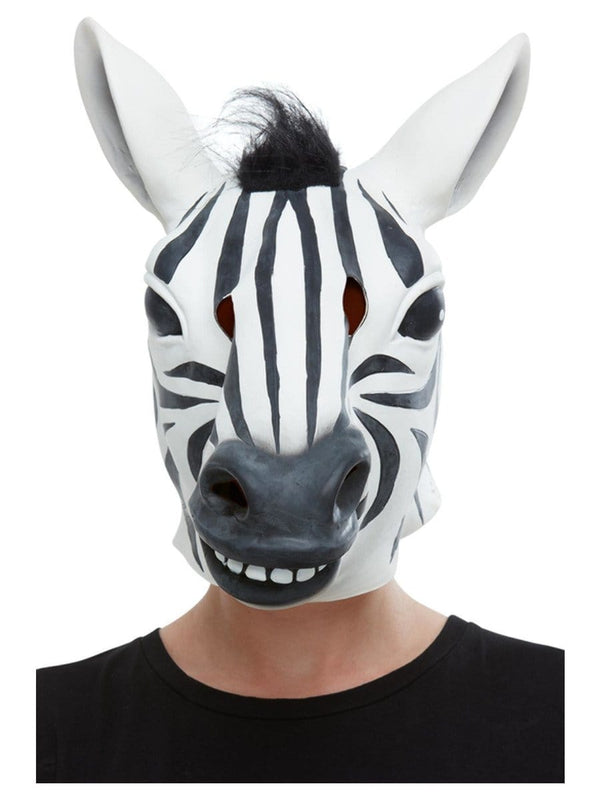 Zebra Latex Mask