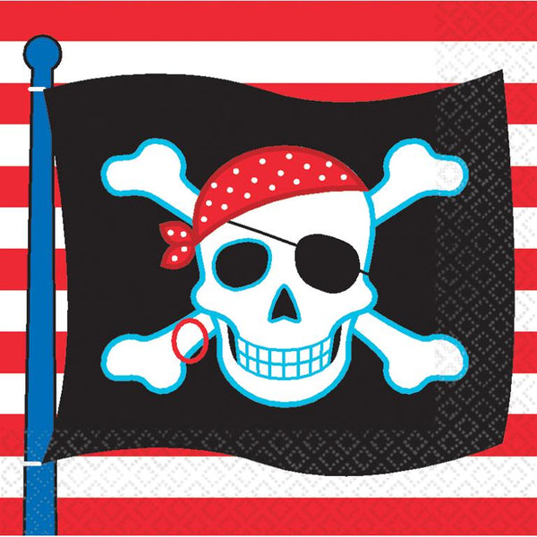 Pirate Party Paper Napkins - 33cm