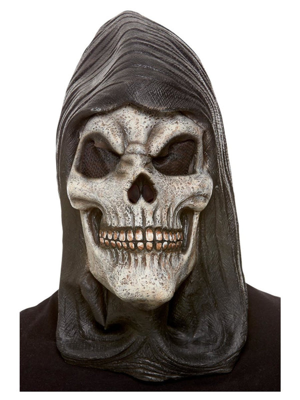 Hooded Skeleton Latex Mask