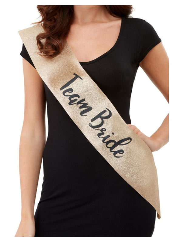 Deluxe Glitter Team Bride Sash