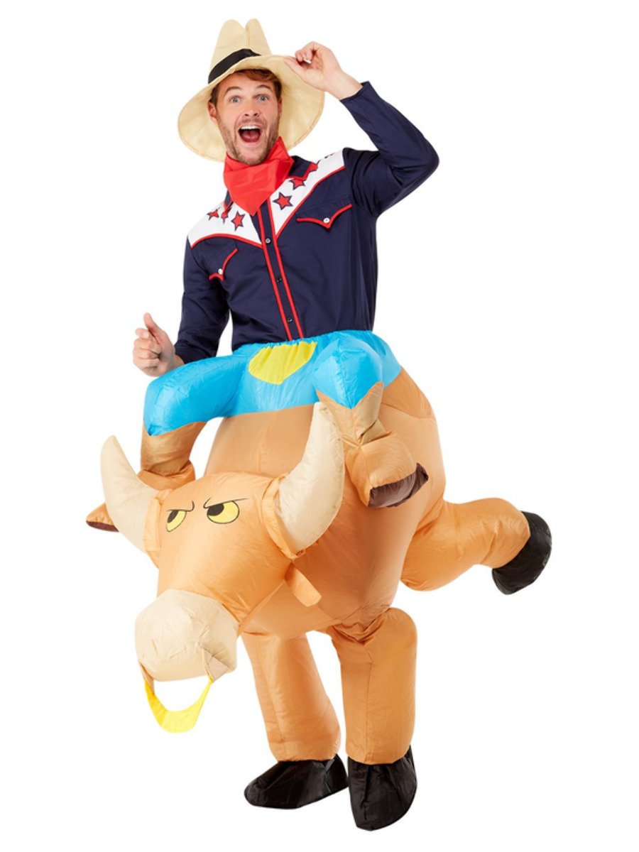 Inflatable Bull Rider Costume