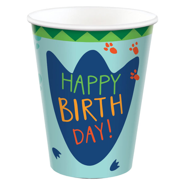 Dinosaur Paper Cups - 250ml