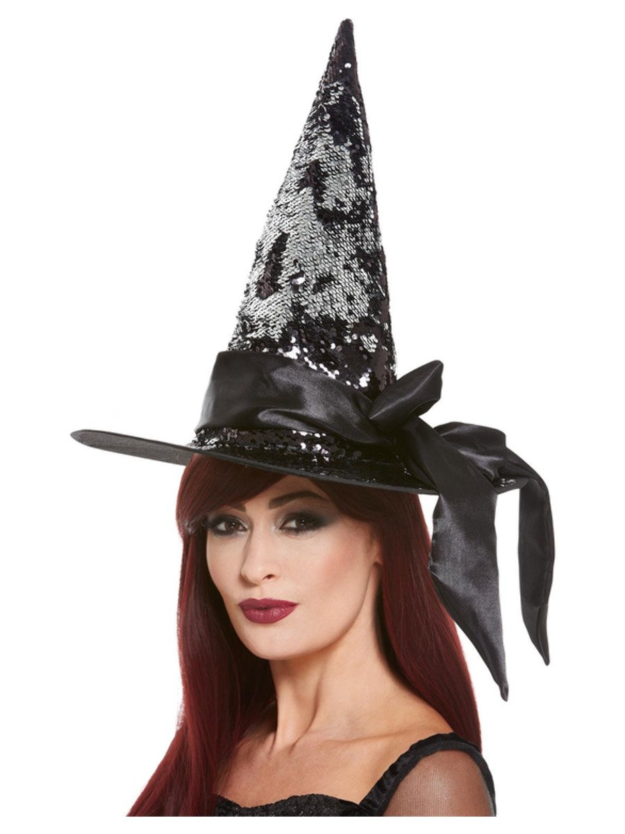 Deluxe Reversible Sequin Witch Hat | Smiffys