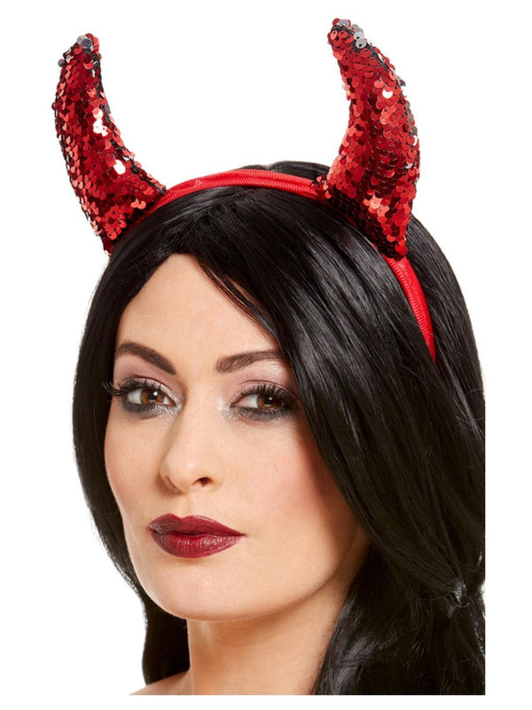 Reversible Sequin Devil Horns