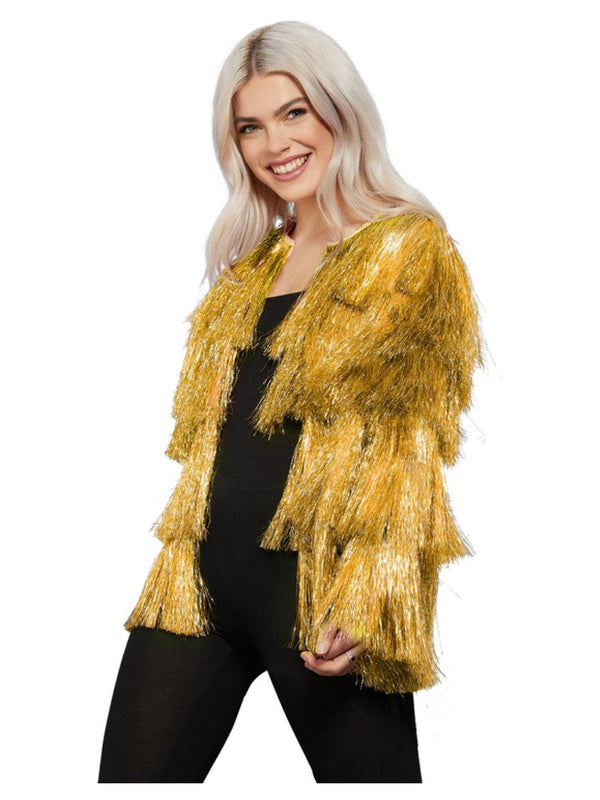 Fever Tinsel Festival Jacket, Gold