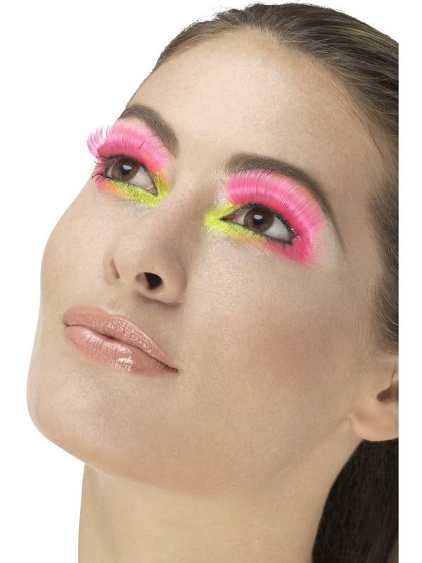 80s Party Eyelashes, Neon Pink