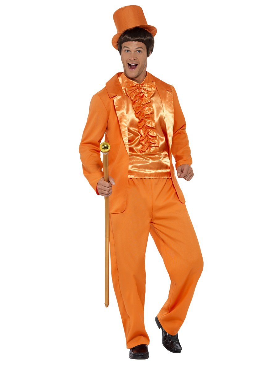 90s Stupid Tuxedo Costume, Orange