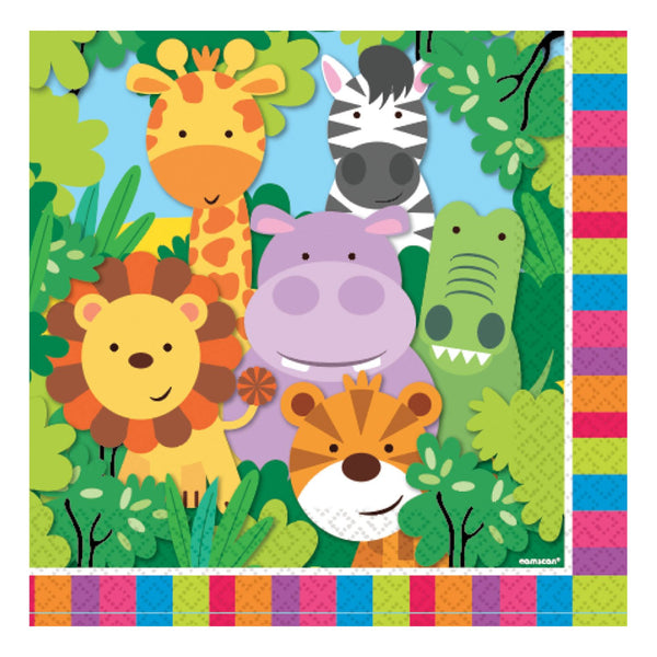 Jungle Friends Paper Napkins - 33cm