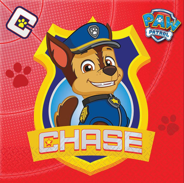 Paw Patrol Paper Napkins - 33cm