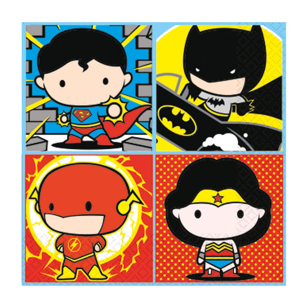 Justice League Paper Napkins - 33cm