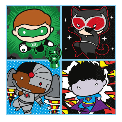 Justice League Paper Napkins - 33cm