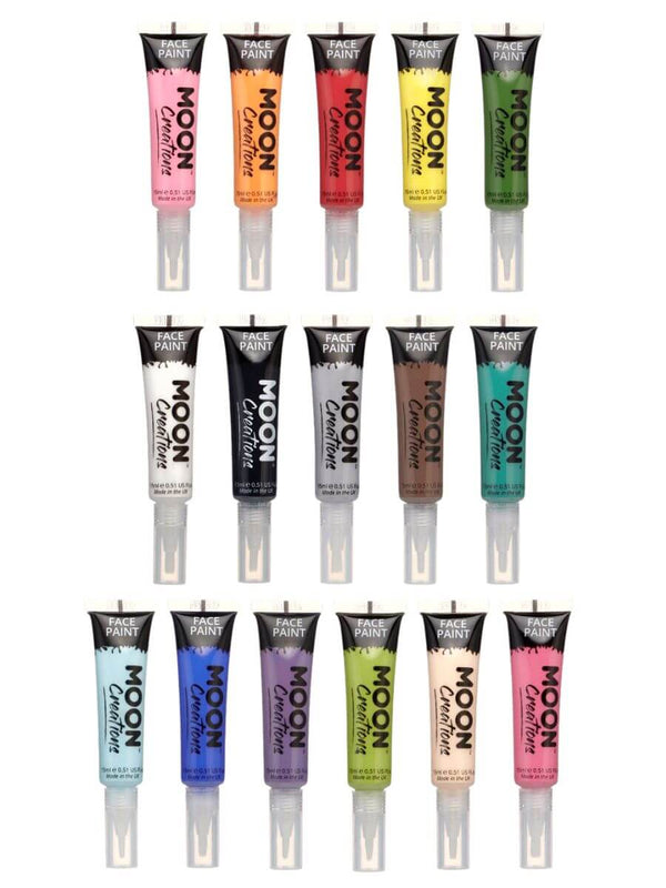 Moon Creations Face & Body Paint 15ml with Brush Applicator