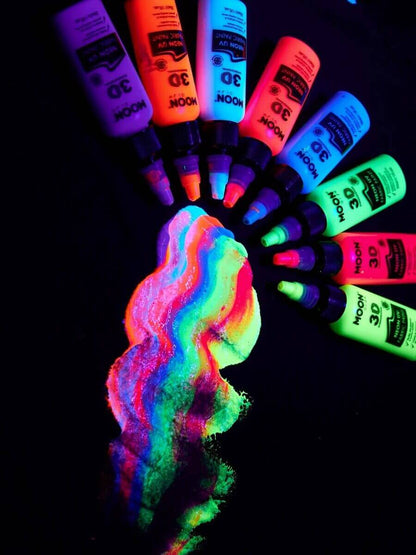 Moon Glow Neon UV Intense Fabric Paint 30ml