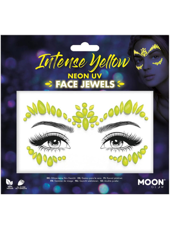 Moon Glow Face Jewels, Intense Yellow